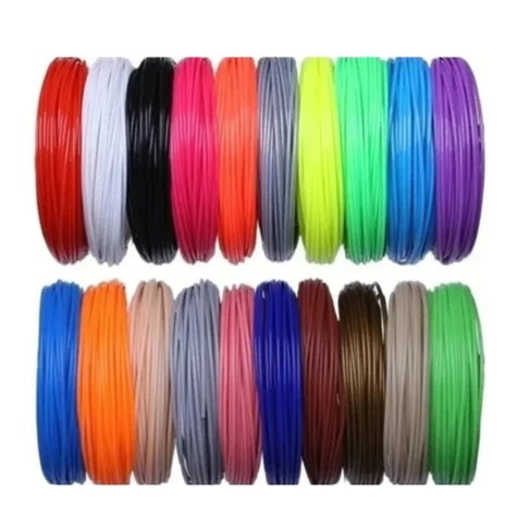 Refil Filamento Pla 100m Para Caneta 3d Impressora  Kit 20 Cores