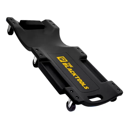 Carrinho Tipo Esteira Para Mecânico Profissional Com Encosto Bte2000 The Black Tools