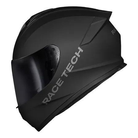 Capacete Race Tech Hit Monocolor Preto Fosco