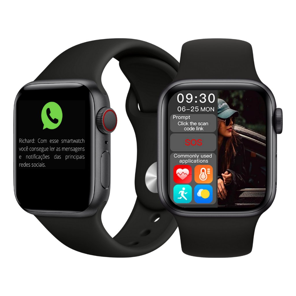 Relógio Inteligente Smartwatch Serie 10 Tela 45mm Com Película Feminino Masculino - Fere Fit