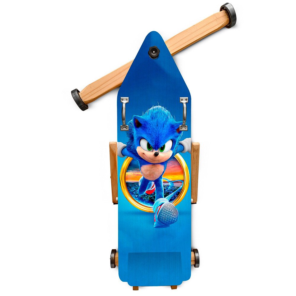 Carrinho de Rolimã Clássico Artesanal Madeira Resistente 110kg Rodas Aço Freio Infantil/Adulto
