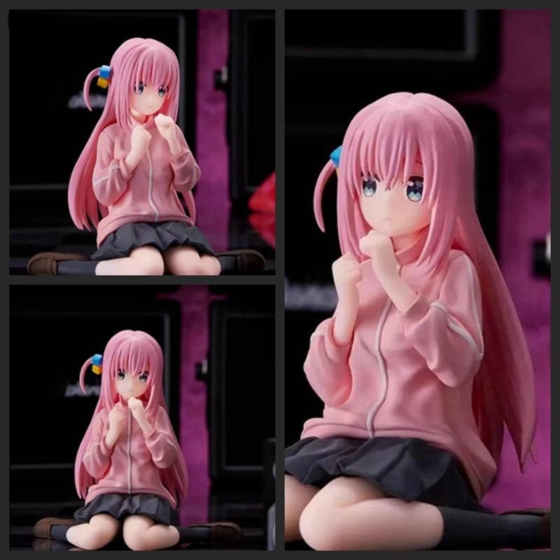 [Rhian] Modelo De Ornamento Feito À Mão Colecionável Adulto 8 Cm Bocchi the Rock Hitori Goto Anime Girl Action Figure Bo