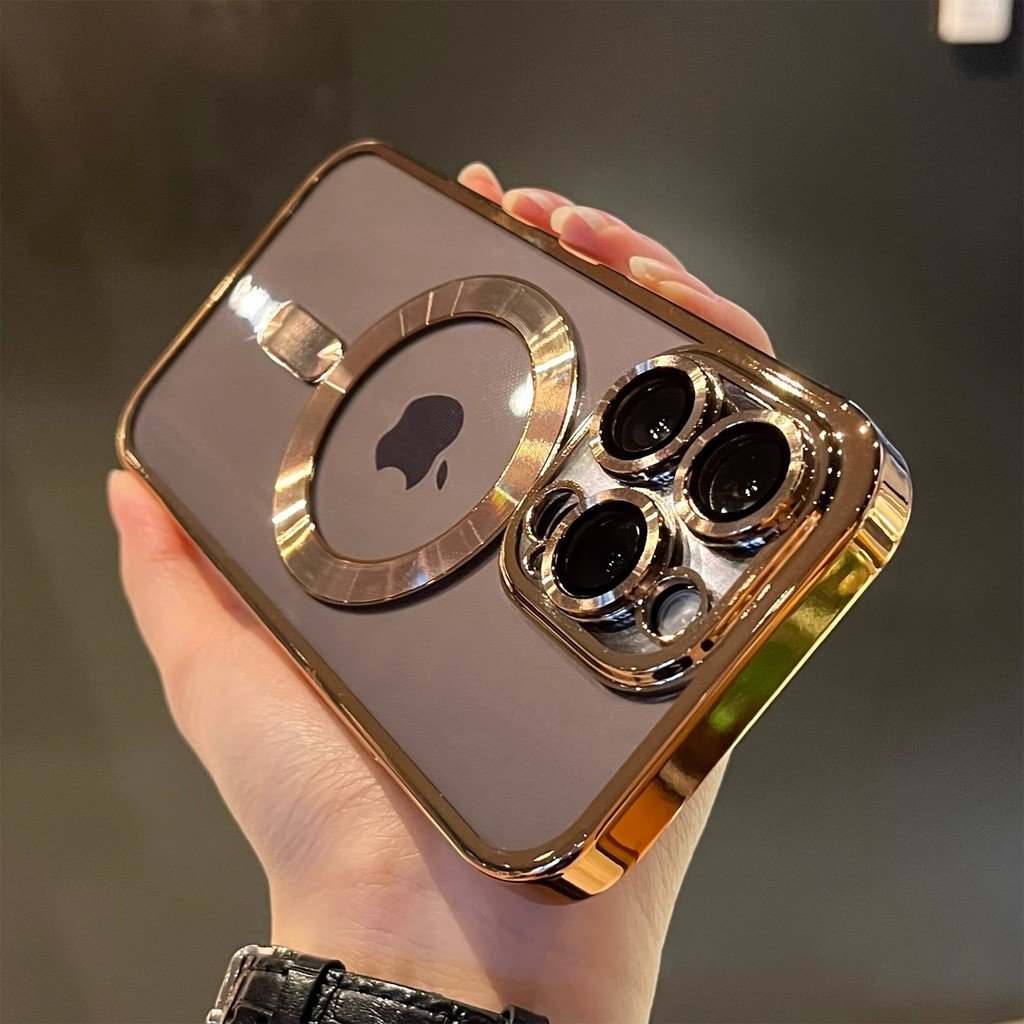 Magnética Luxuria Case Capa Capinha De Celular Para iPhone 11 12 13 14 15 16 Pro Max X XS MAX XR 7 8 Plus