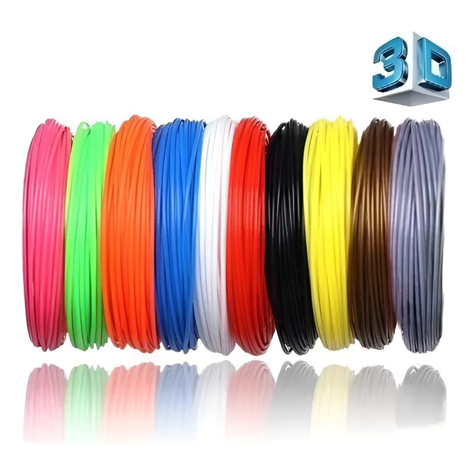 Refil Filamento Pla Kit 10 Cores 120/60/50m Caneta 3d Impressora Outro