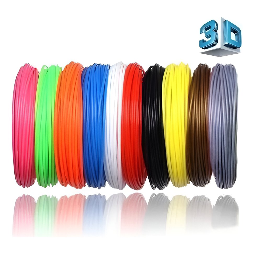 Refil Filamento Pla Kit 10 Cores 50m Caneta 3d Impressora Outro