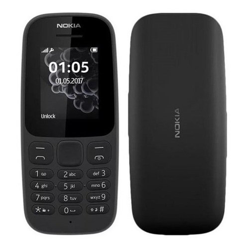 Celular Nokia 105 Tela 1.8'', 2G, Memória interna 32GB celular idoso 4 Mb Ram Preto