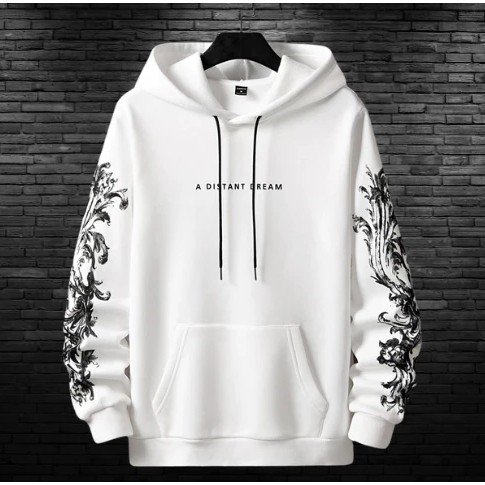 Moletom Fechado Estampado Capuz Agasalho Moda Streetwear Blusa A Distant Dream Manga Longa Flanelado