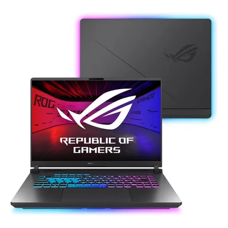 Notebook Asus Rog Strix G16 Nvidia Geforce Rtx 5060 Intel Core I9 14900hx 2,2 Ghz 16gb Ram 512gb Ssd Windows 11 Home Tela 16  240hz Eclipse Gray - G615jmr-s5001w Cinza