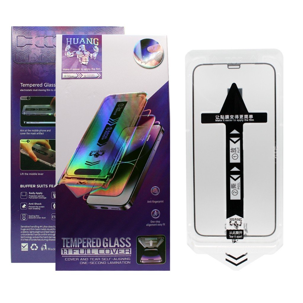 kit 4pcs 2pcs 1pcs Película Premium Huang Magic Box Full Cover Brilho HD iPhone 17 16 15 14 13 12 11