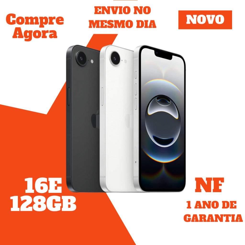 iPhone 16e 128GB Original • Lacrado • Nota Fiscal • Garantia