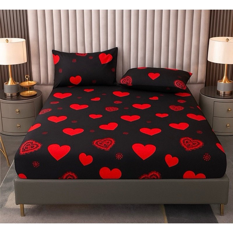 Jogo de Lençol Cama Casal 3 Pçs/Solteiro 2 pçs/1 fronha Microfibra Estampada 100% Poliéster