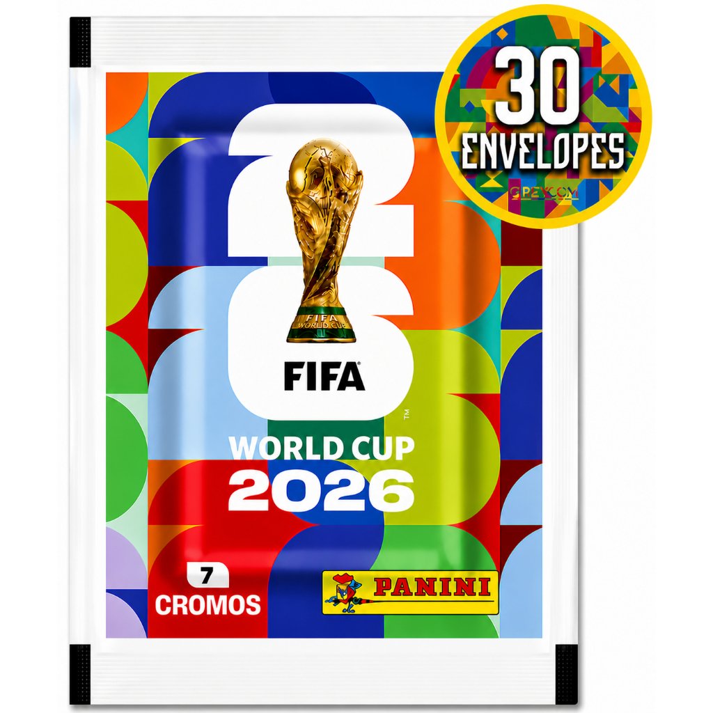 Kit 210 Figurinhas Oficiais Álbum Copa Do Mundo FIFA 2026 30 Pacotes Lacrados Originais Colecionável