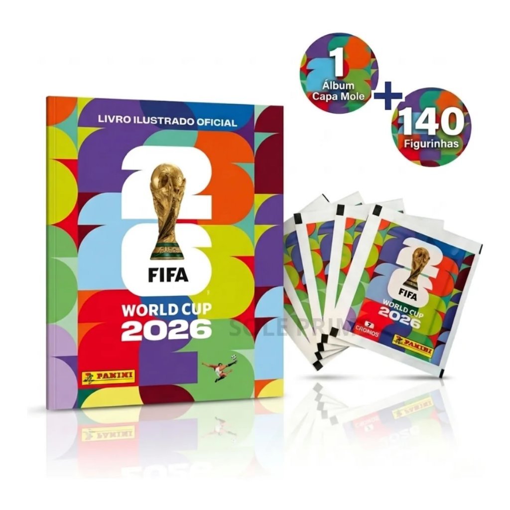 Kit Album Copa Do Mundo 2026 Panini Capa Mole + Figurinhas