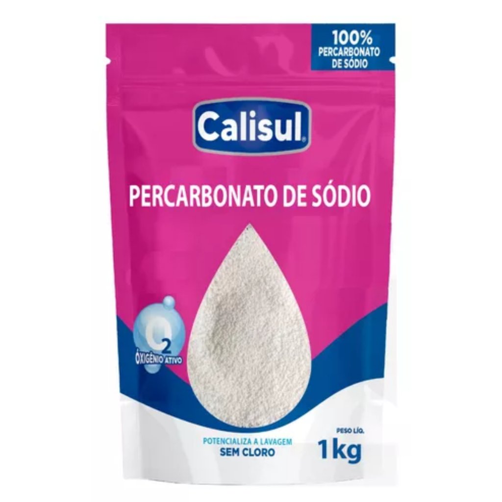 Percarbonato 100% Puro Tira Manchas Roupas Brancas e Coloridas