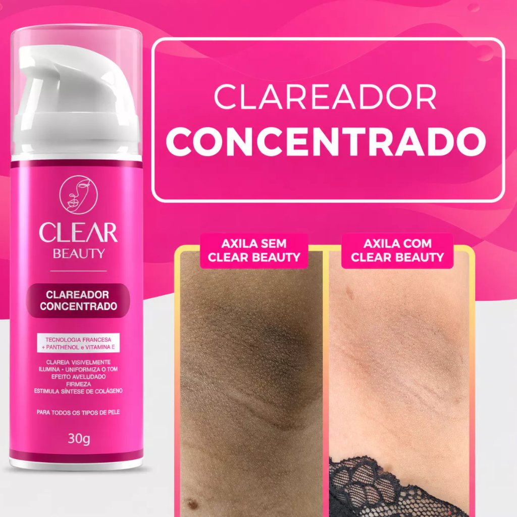 Clareador De Axilas e Virilhas - Clear Beauty