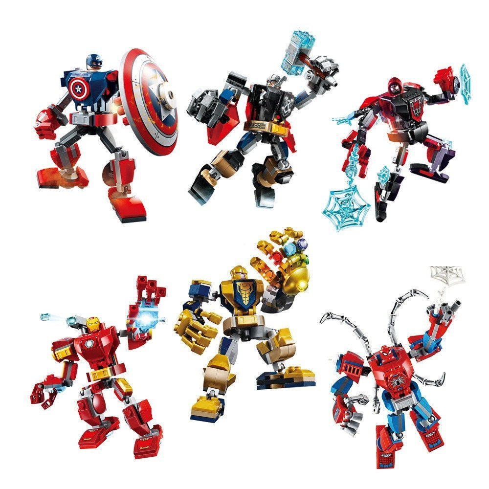Brinquedos de Blocos de Montagem Hero Puzzle Montagem Mãos-Livres OXXJ