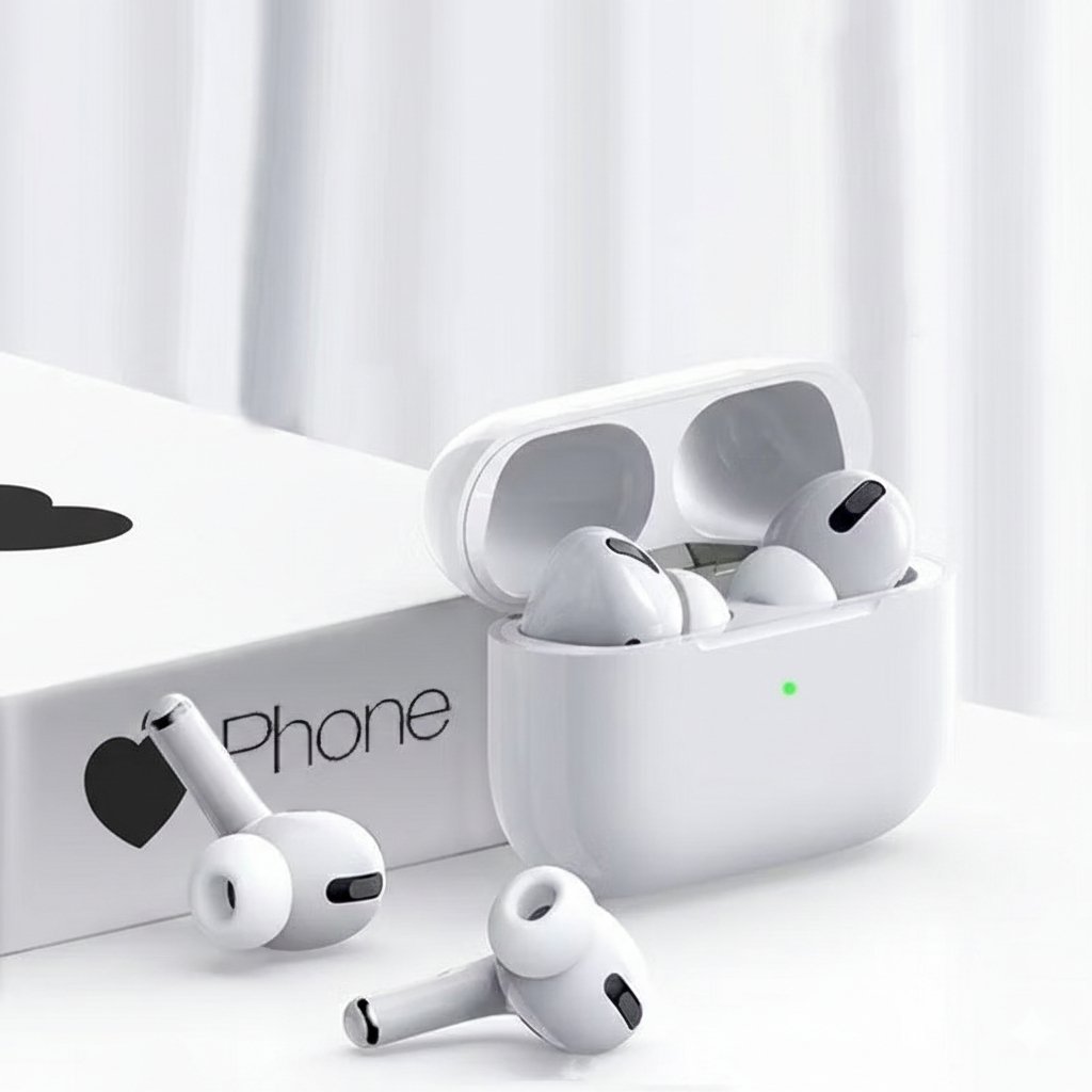 Fone de ouvido Bluetooth Sem Fio AirPods Pro 5 Compatível com iPhone e Android Premium