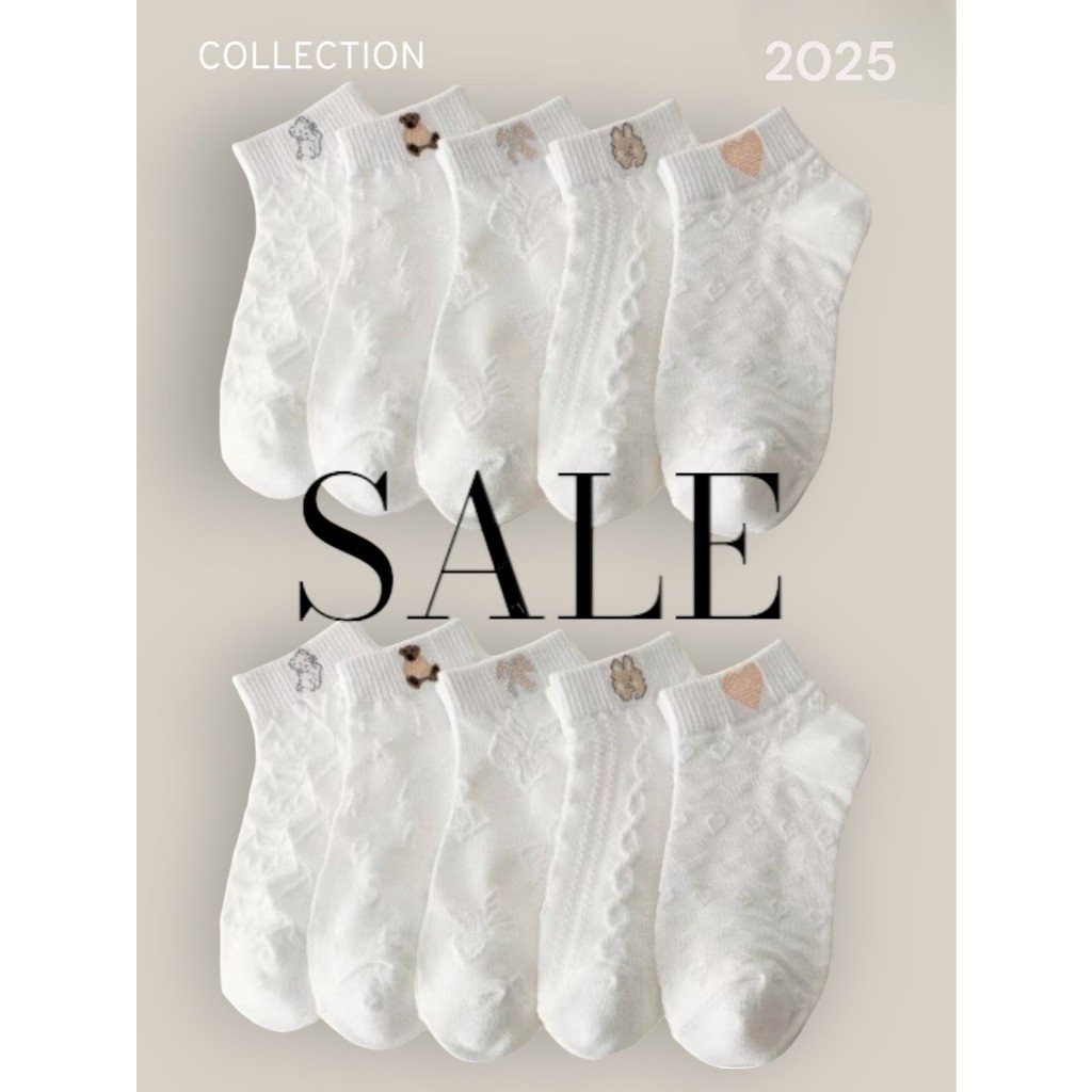 KIT DE MEIA FEMININA BRANCA FOFO COM TEXTURA ALGODAO POLIESTER 35-40 IDEAL PARA PRESENTE E USO