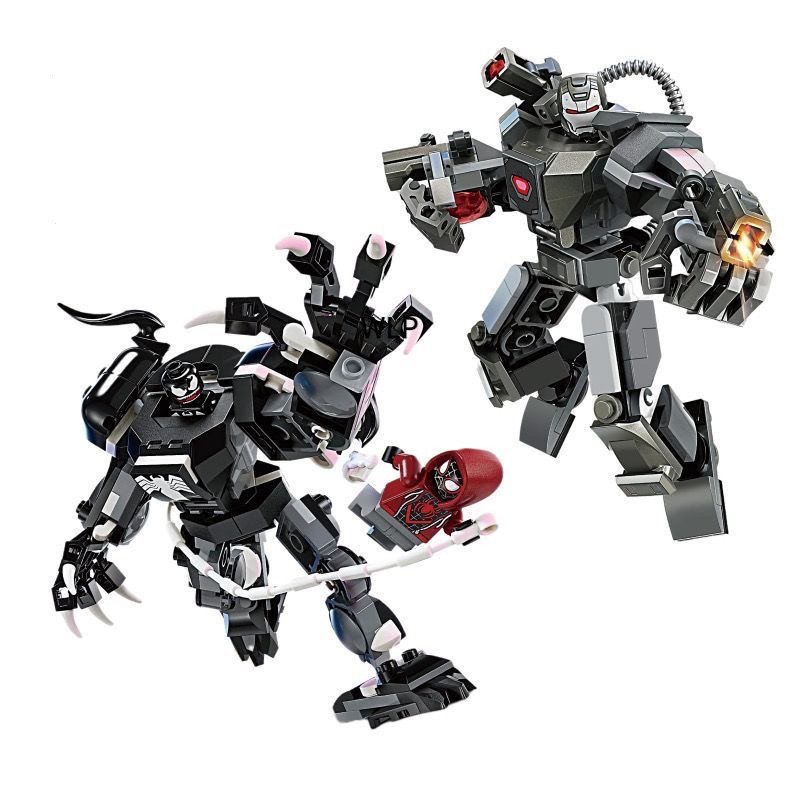134PCS Transformadores robo brinquedo Compatível lego Marvel Crianças brinquedos educativos blocos de construção