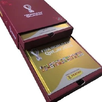 Albuns Capa Dourada Copa Mundo 2022 Box Qatar