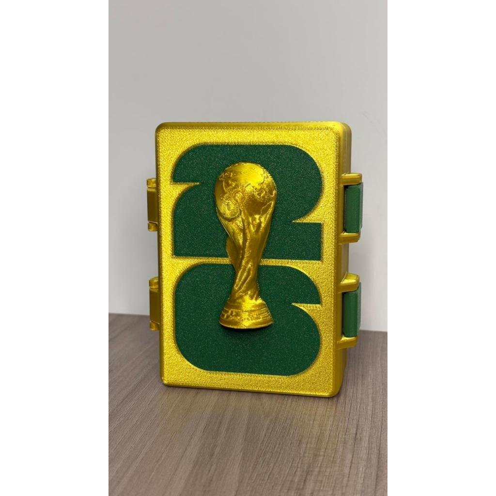 Caixa para Figurinhas - Porta figurinhas - Copa do Mundo Personalizado com nome