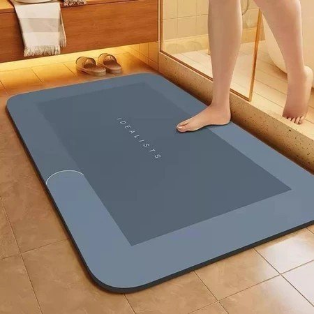 Tapete para Banheiro de Secagem Rápida e Super Absorvente Ideal para Chuveiro Cozinha e Varanda