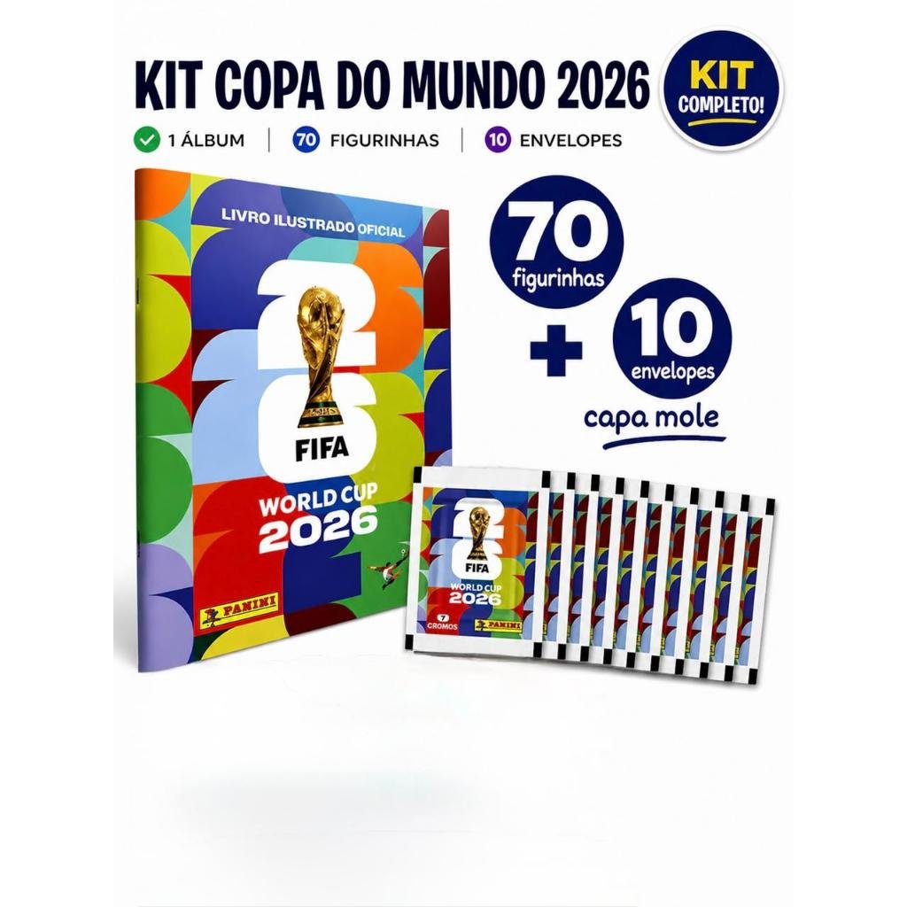 Álbum da copa 2026 oficial original (CAPA MOLE) + figurinhas