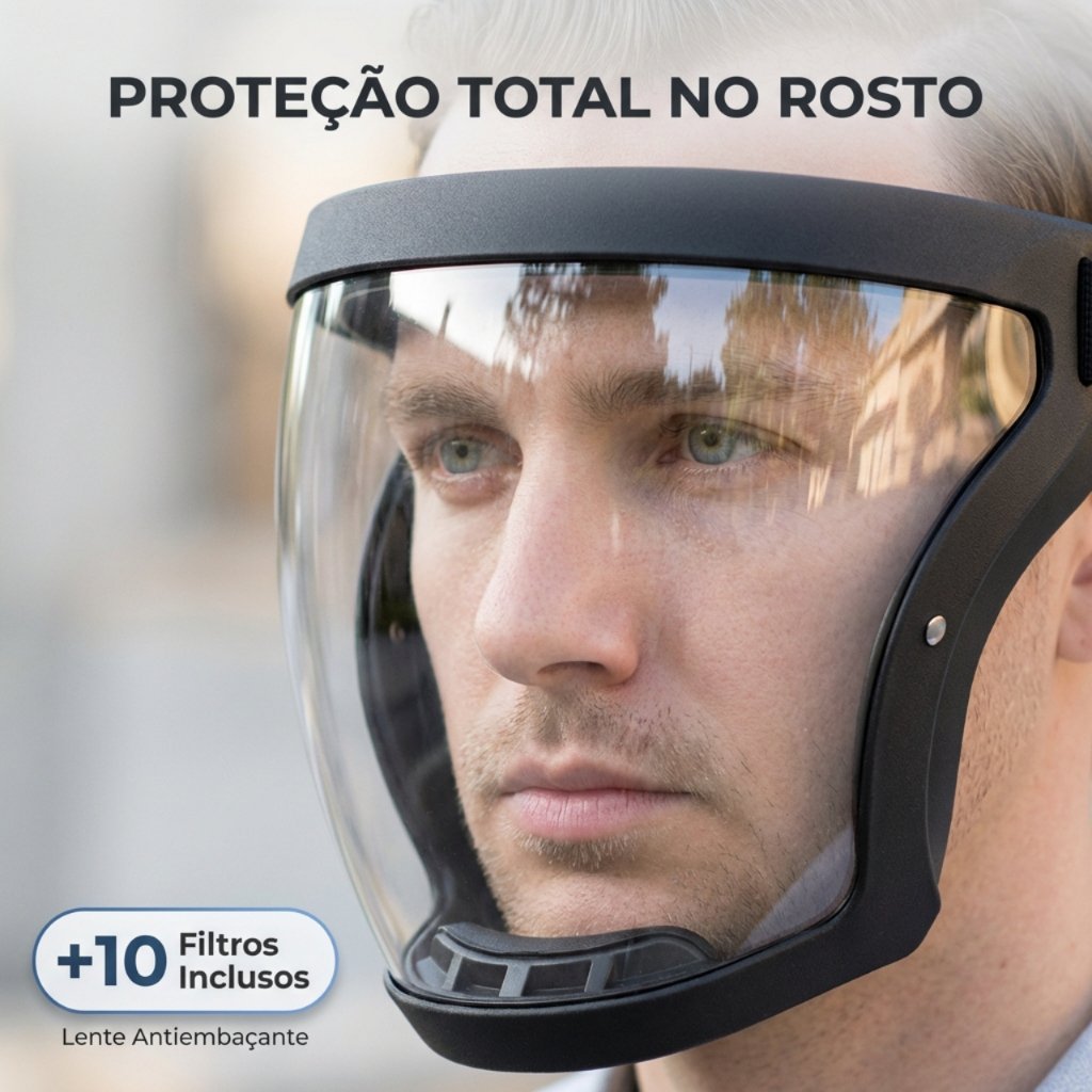 Máscara De Proteção Facial Completa À Prova De Poeira Transparente óculos de proteção