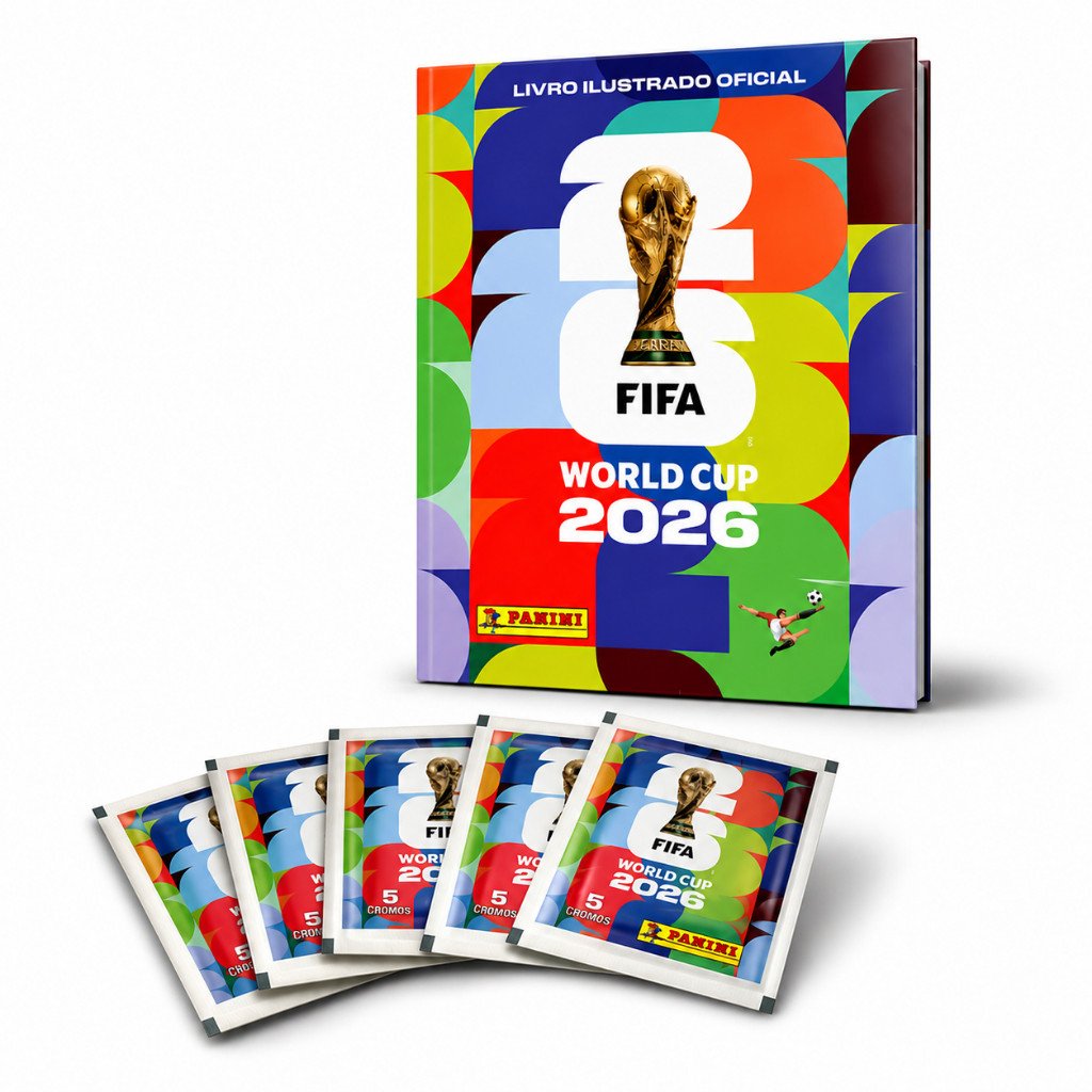 Kit Album + Figurinhas Copa do Mundo 2026 Oficial Panini