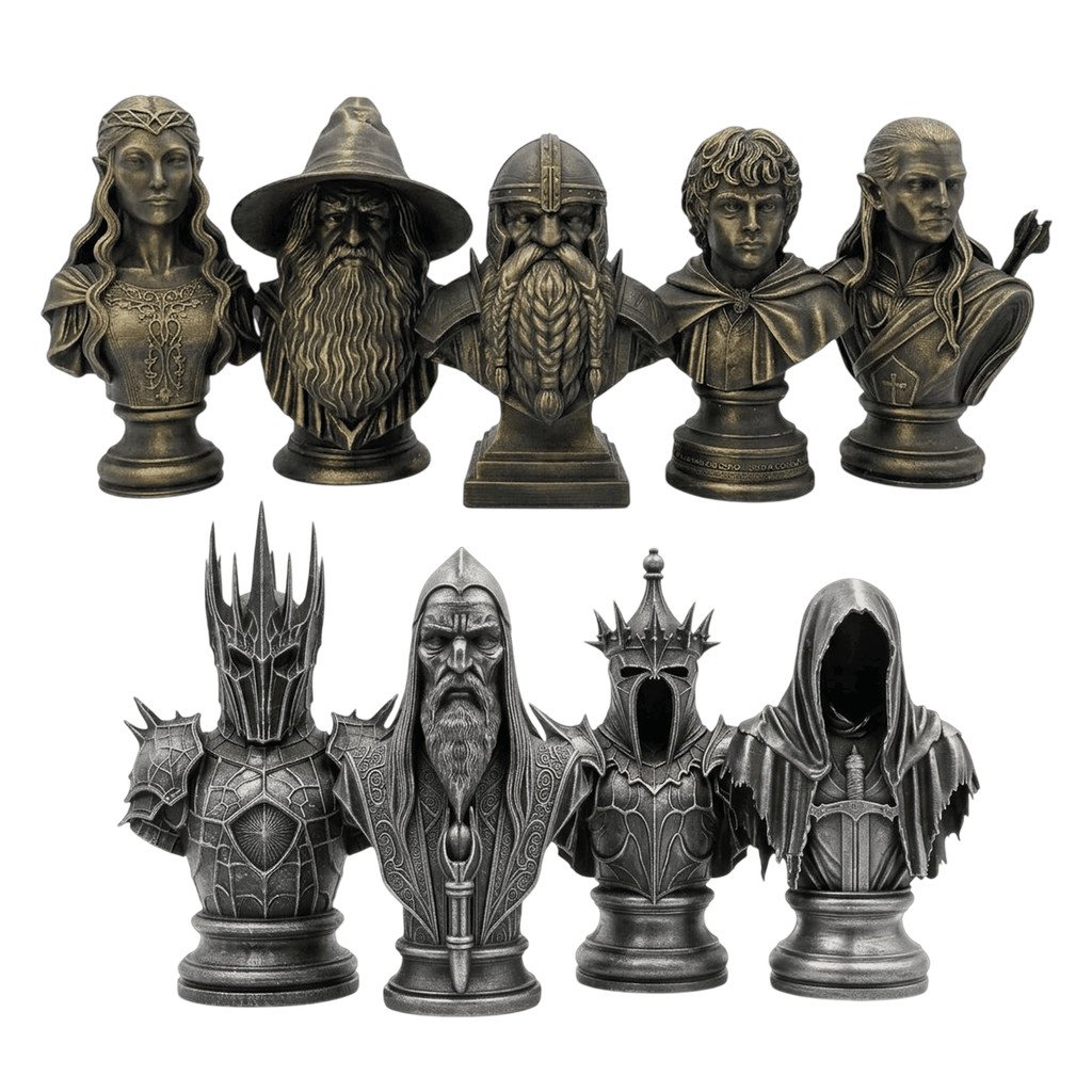 Bustos Senhor dos Anéis - Action Figure Colecionável The Lord of the Rings - Sauron Gandalf Angmar