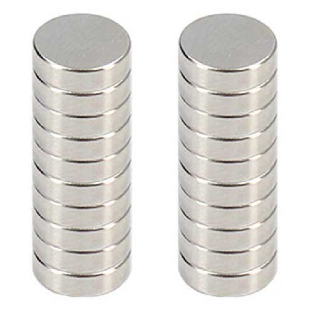 Ímã de neodímio 10x1 10x1,5 10x2 10x3 10x4 10x5 10x6 10x8 10x10 mm 20 peças super ímas potente disco