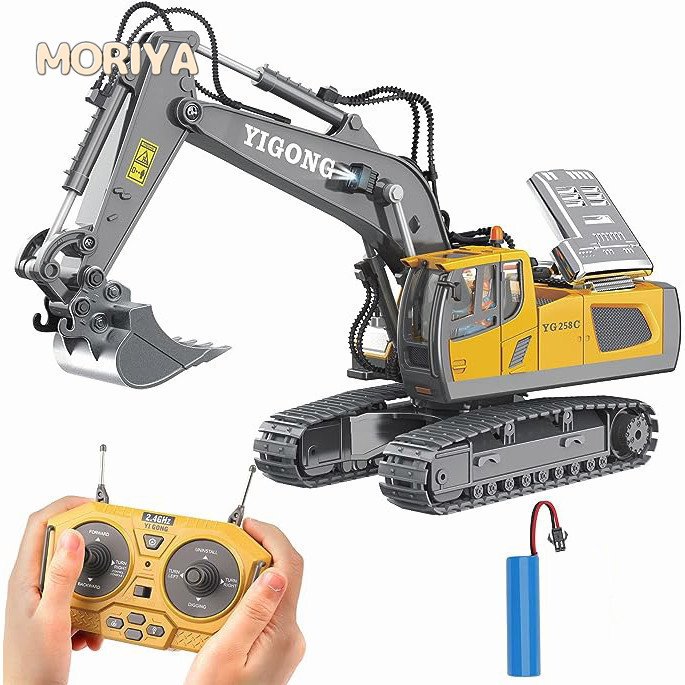 Carro de engenharia de controle remoto escavadeira escavadeira caminhão basculante brinquedo carro rc para crianças