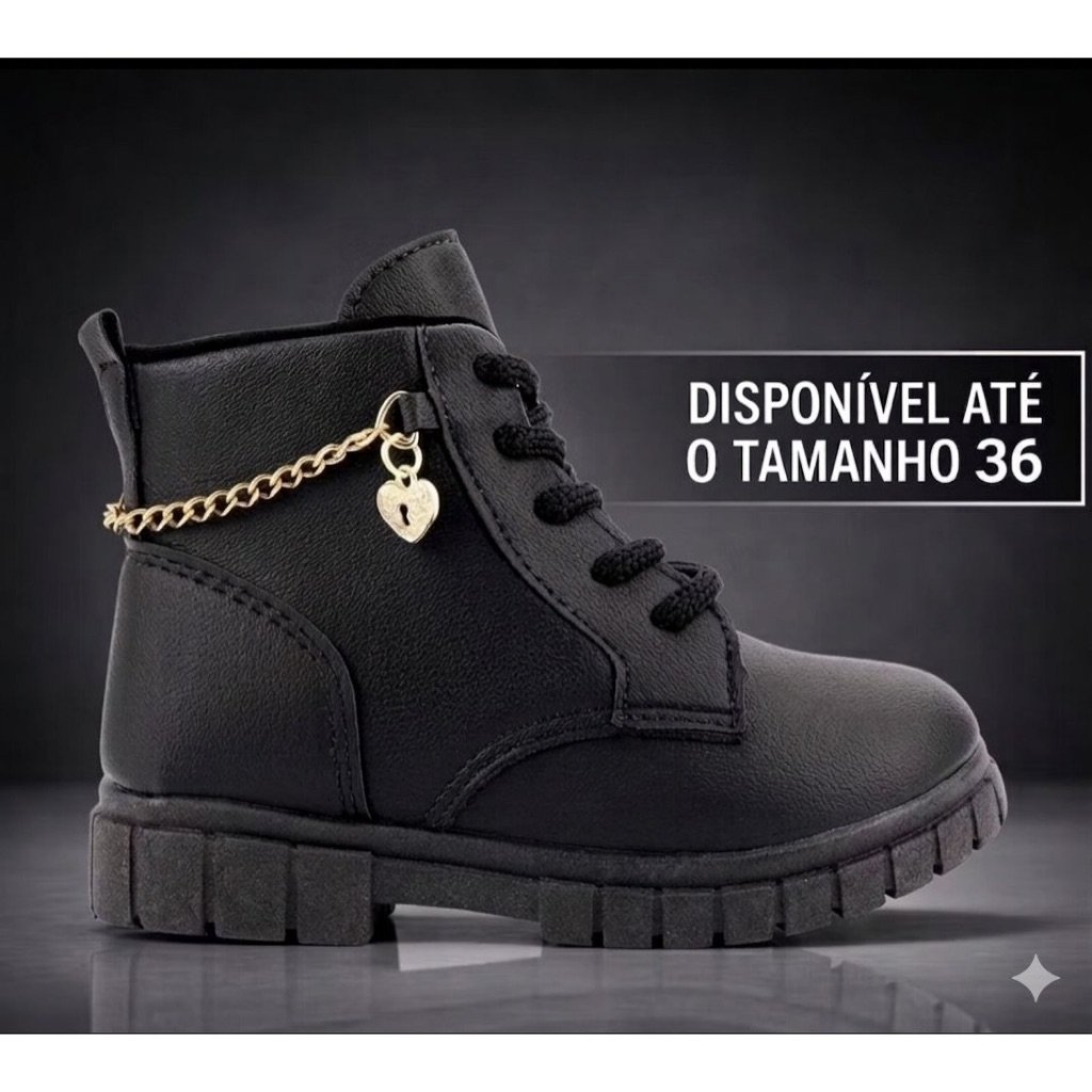 Bota Infantil Menina Coturno Infantil Feminina Maravilhosa