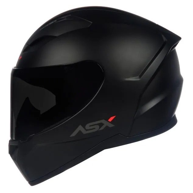 Capacete Masculino Feminino Asx City Solid Preto Fosco + Viseira