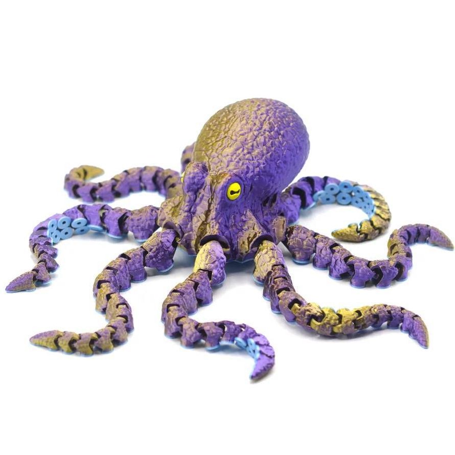 Criaturas Articuladas, Brinquedos Articulados, Animais Articulados - Octopus