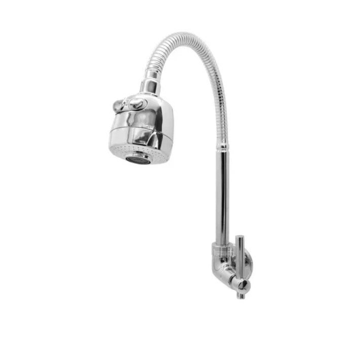 Torneira Gourmet Para Cozinha Abs Cromado luxo Parede Luxo 1/4 De Volta