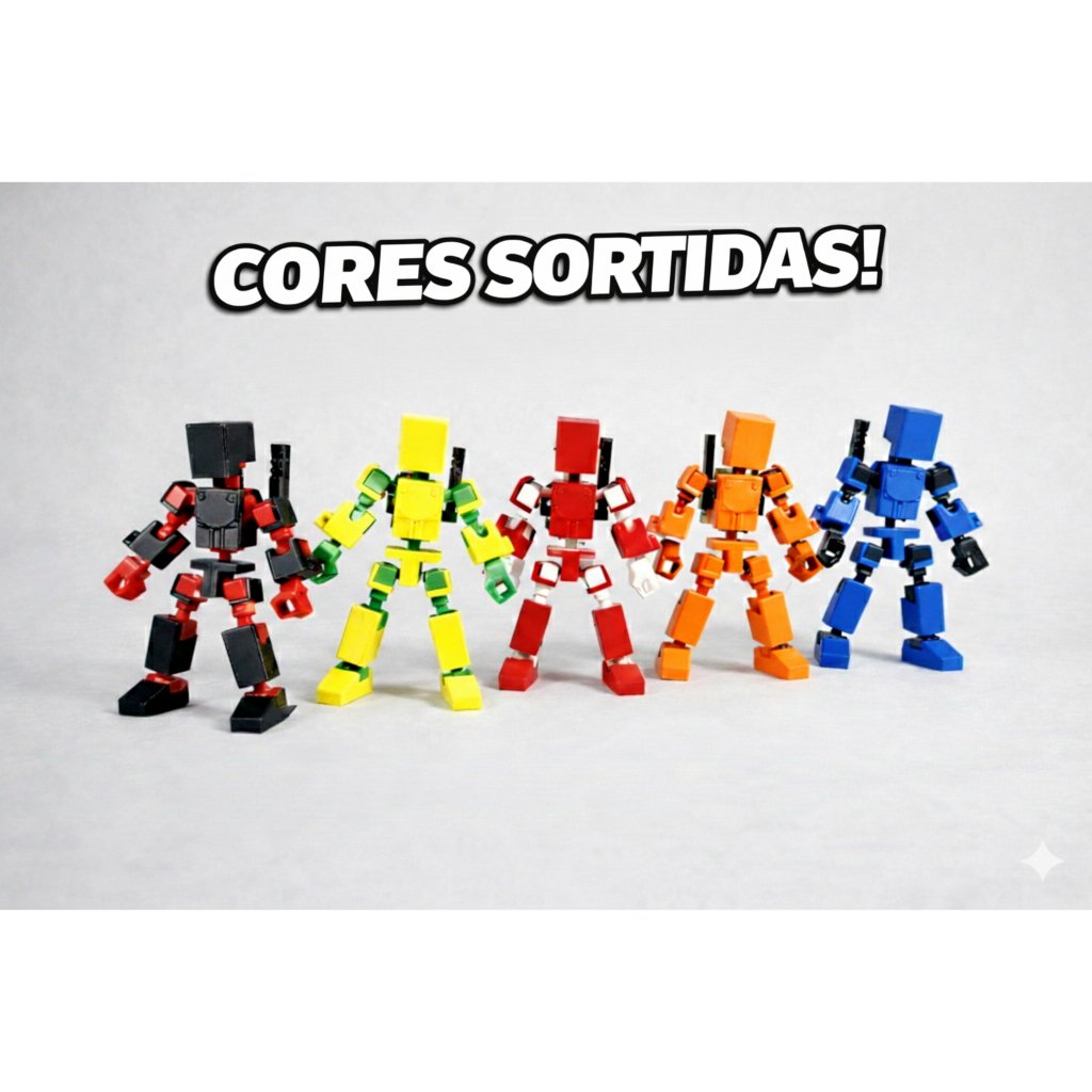 Boneco Articulado Dummy 13 Flexível 100% Movel – Brinquedo Infantil