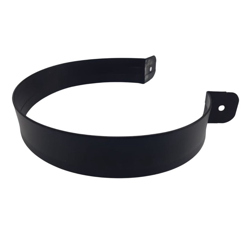 Abraçadeira 7" Polegadas Para Duto De Churrasqueira - Preto