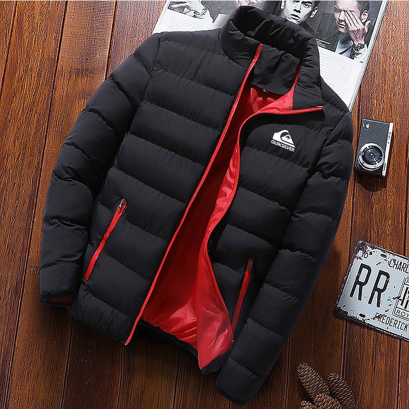 Jaqueta Masculina Quik Leve Gola Alta Cor Sólida Agasalhos De Inverno PP-XGG