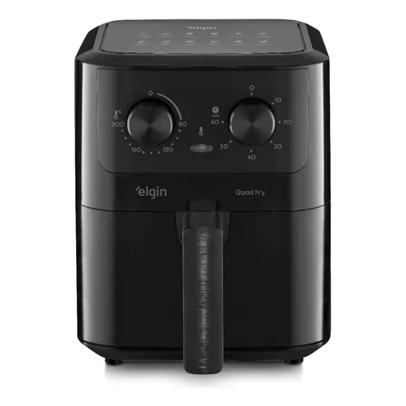 Fritadeira Elétrica Air Fryer Quad Fry Elgin 4,2 L, 1400w Preto 220v