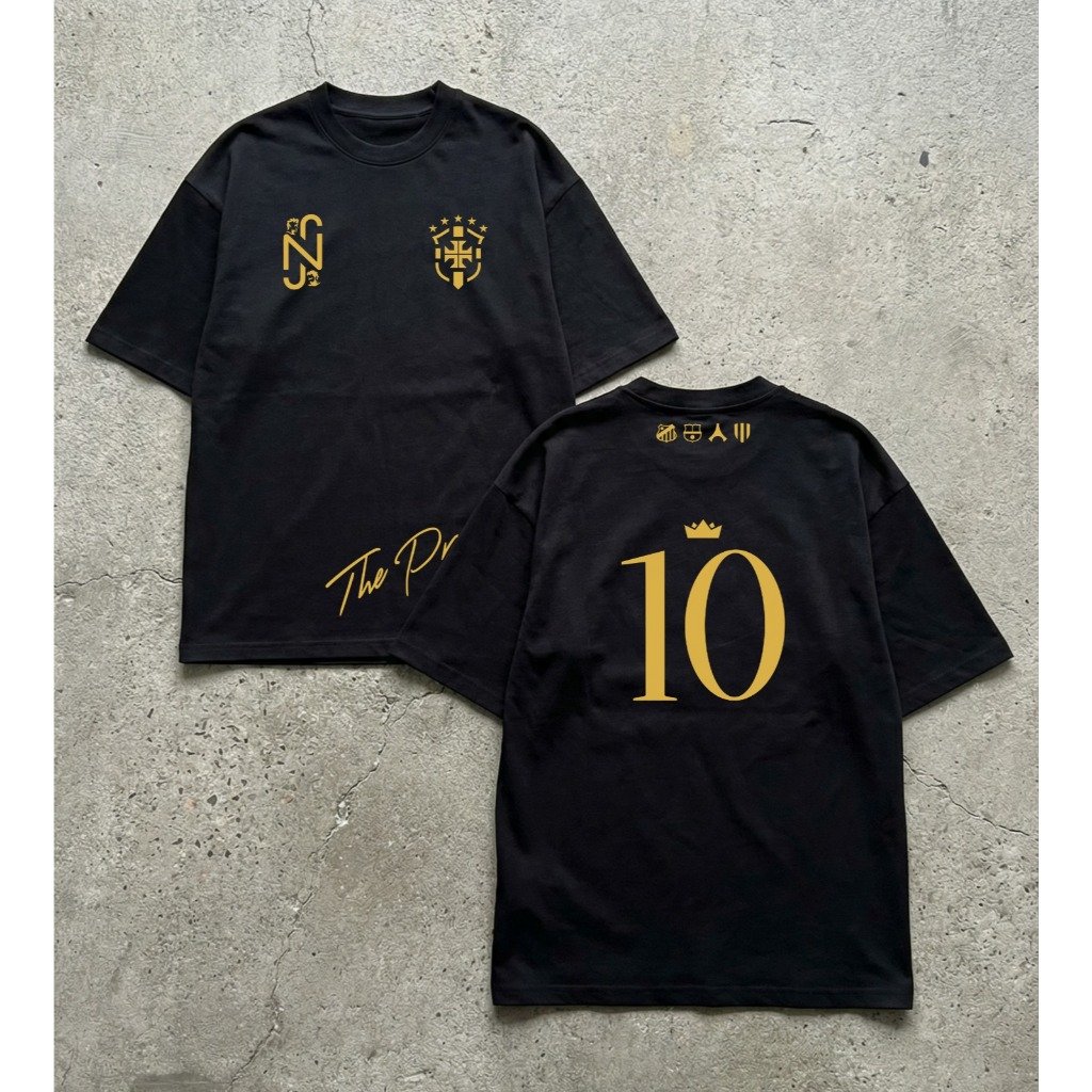 Camiseta Neymar Jr The Prince 10 Oversized Streetwear Masculina Futebol Fanwear