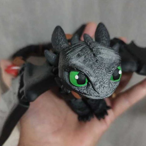 Criaturas Articuladas, Brinquedos Articulados - Como Treinar seu Dragão, Banguela, Fúria da Noite