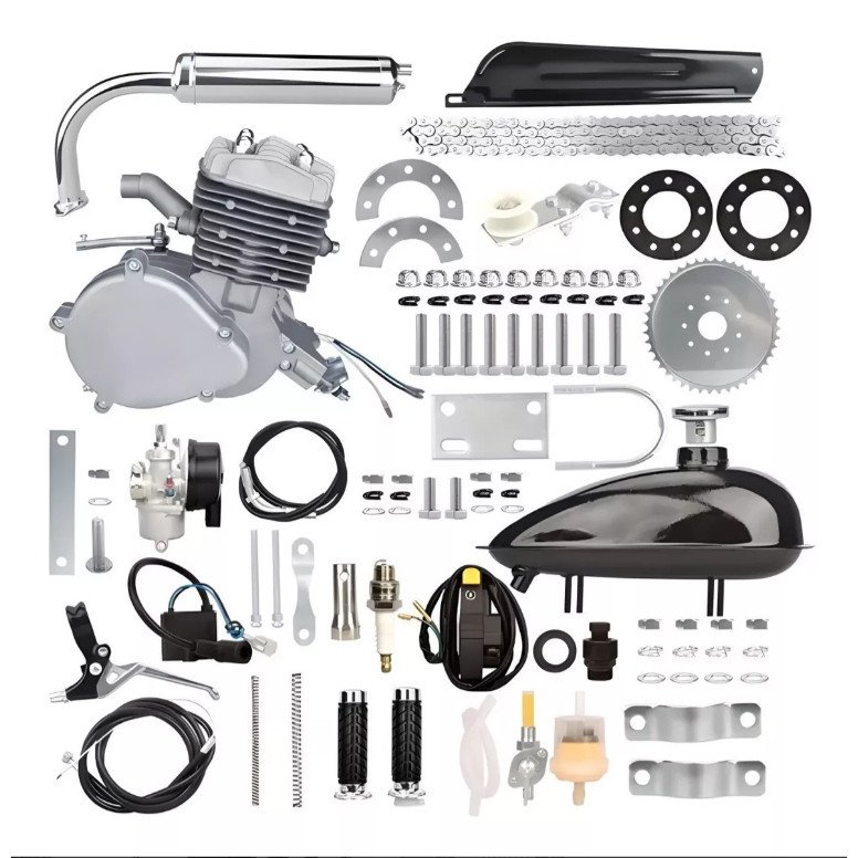Kit Motor De Bicicleta Completo 2 Tempos 80cc