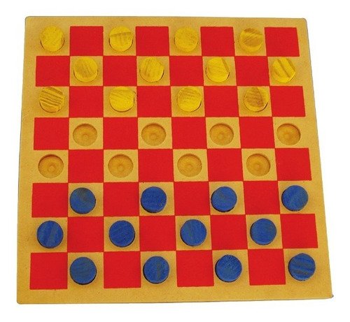 Jogos De Tabuleiro Jogo De Damas Escolar 24 Peças Em Madeira