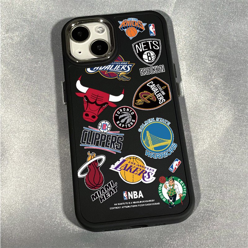 Capinha Capa silicone Anti-impacto Distintivo de basquete para iPhone 11 12 13 14 15 16 17 Pro MAX X XR XS MAX Plus CASE