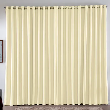Cortina 3,00x2,80 Metros Blackout Blecaute Palha Corta Luz Em Tecido Grosso Para Quarto E Sala Casa Laura Enxovais