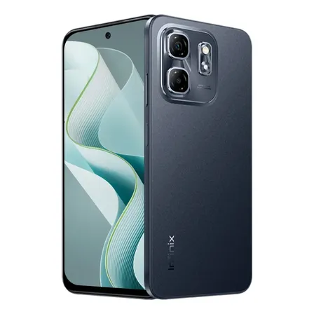 Smartphone Infinix Hot 50i 4GB RAM 256GB 4G Câmera Dupla 48MP Selfie 8MP 5000mAh 6,7” 120Hz Preto Obsidiana
