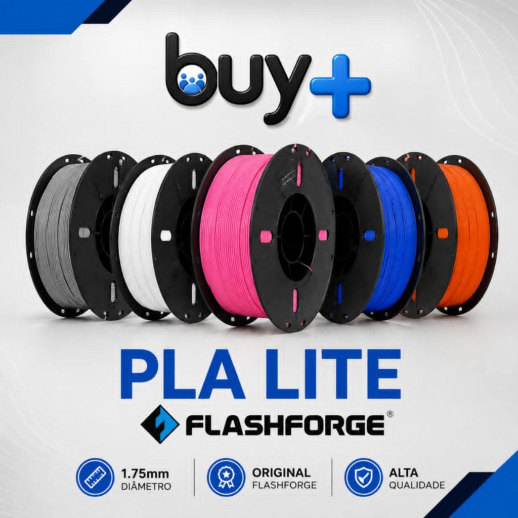 Filamento Flashforge PLA LITE 1,75mm 1Kg Original Alta Precisão Impressora 3D