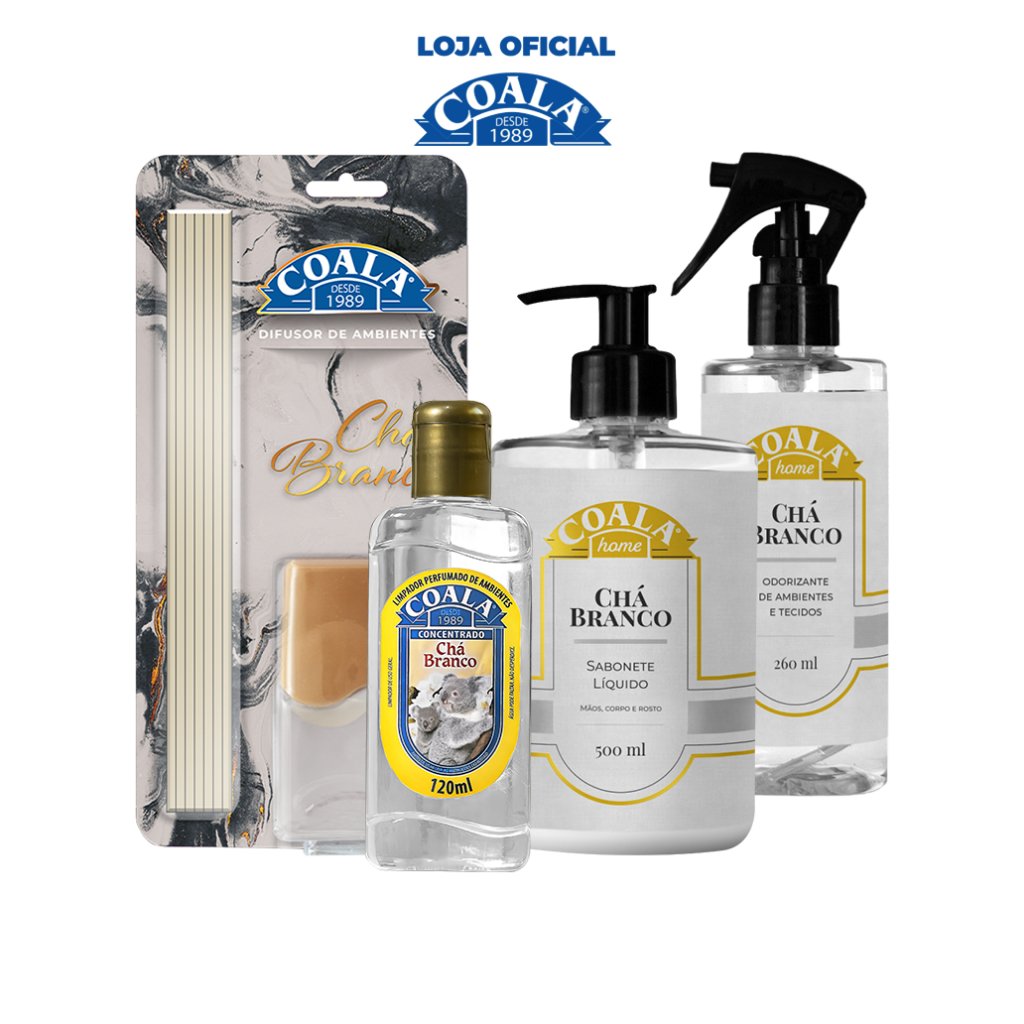 kit Coala Home Chá Branco