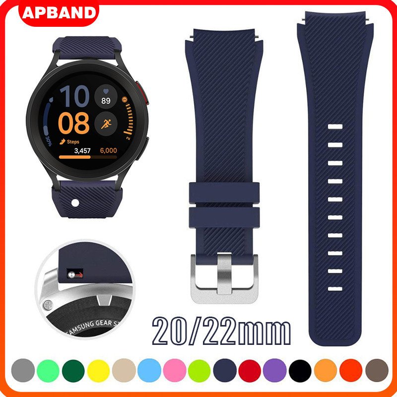 Pulseira 20mm/22mm De Silicona Para Relogios Smartwatch Samsung Galaxy Watch/Huawei GT/Amazfit Watch/Garmin/Xiaomi/Redmi